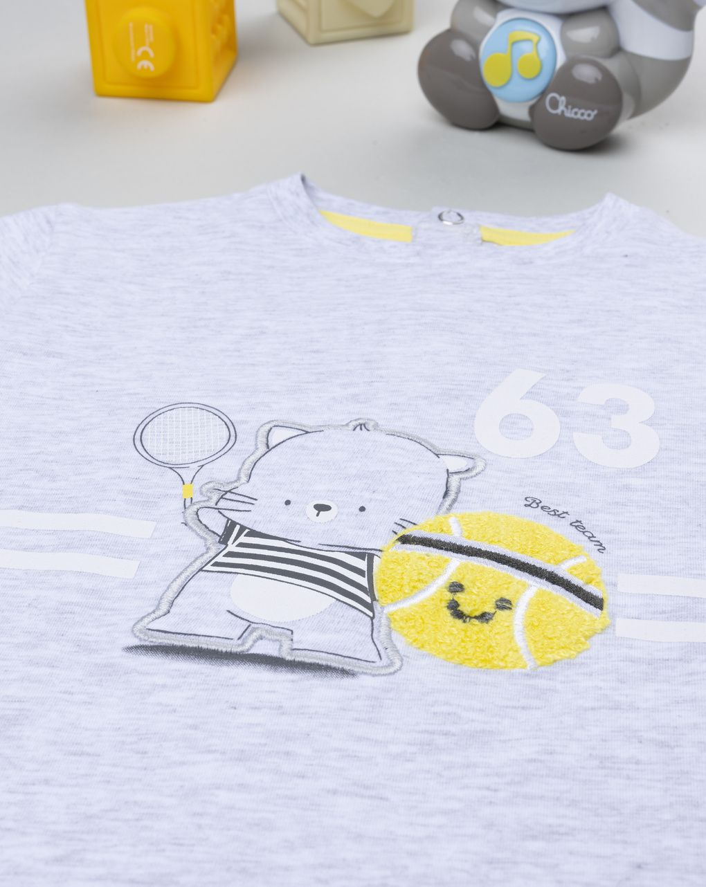 βρεφικό t-shirt γκρι sport για αγόρι - Prénatal