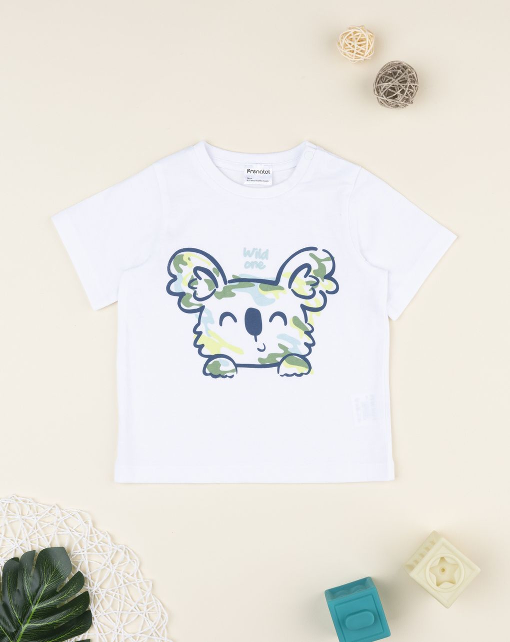 βρεφικό t-shirt λευκό με κοάλα για αγόρι