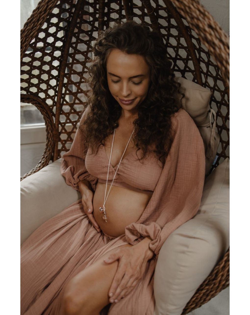 Proud mama μενταγιόν bola sofie rose gold πατουσάκια pm-671 - Proud Mama