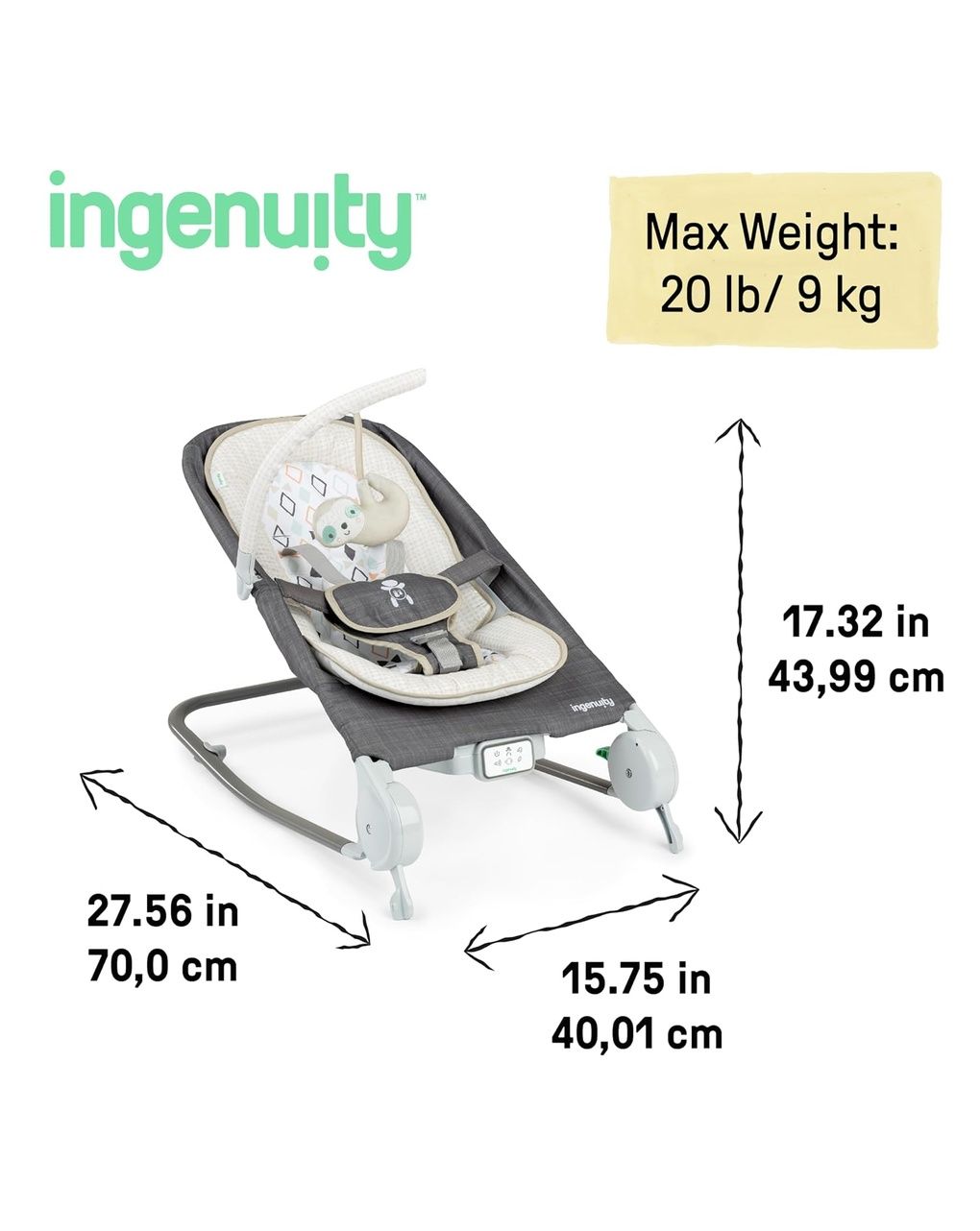 Ingenuity ριλάξ happy belly parker - Ingenuity