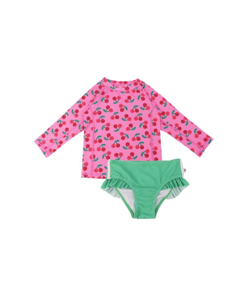 Zoocchini σετ uv μαγιό και μπλούζα cherry zoo16410