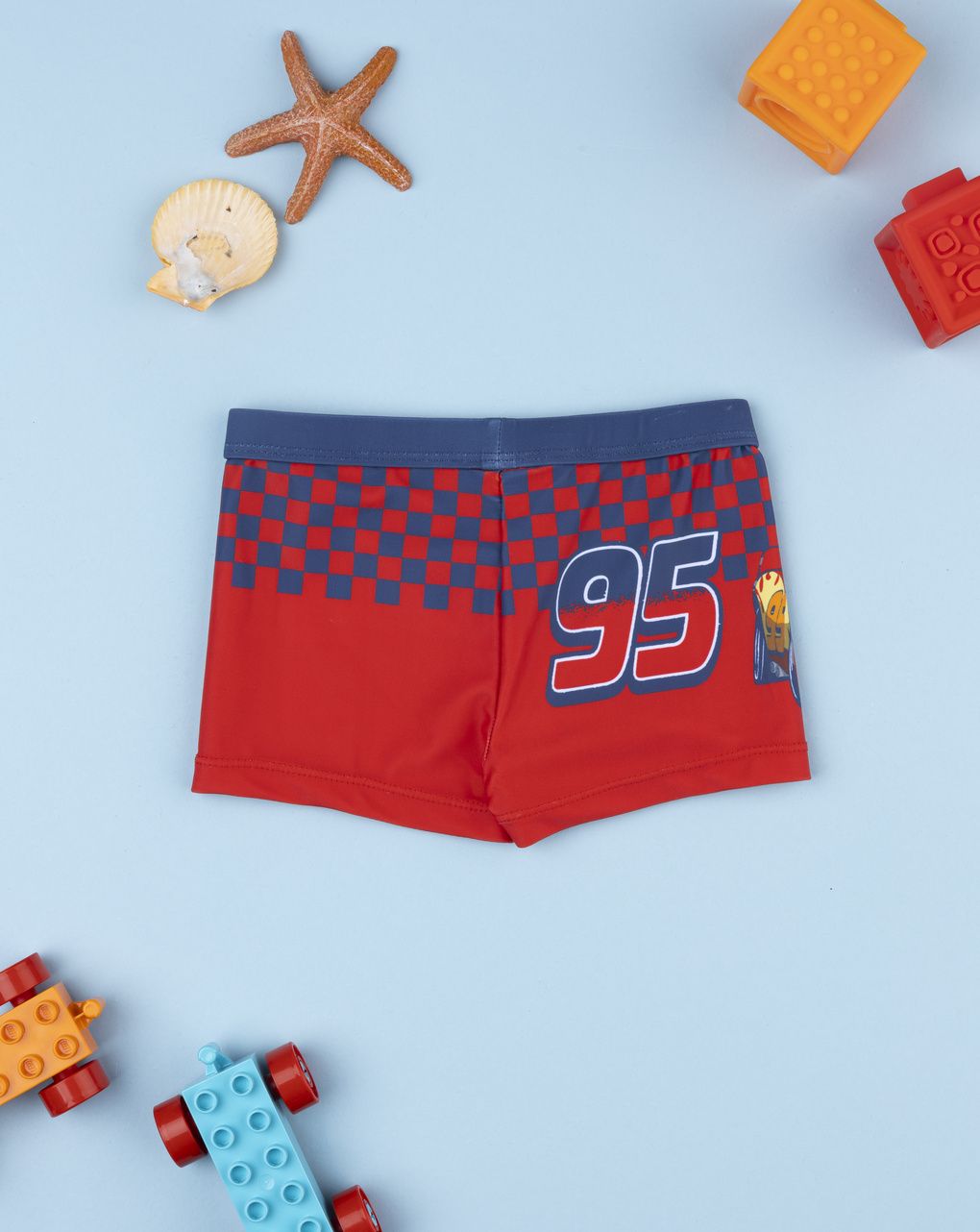 βρεφικό μαγιό σορτσάκι κόκκινο cars για αγόρι - Prénatal