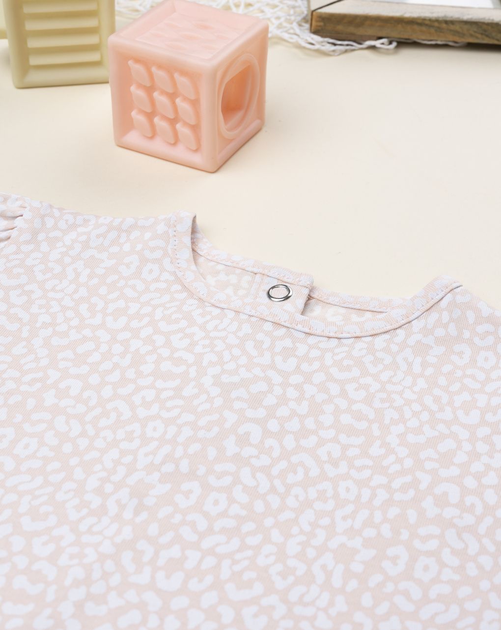 βρεφικό t-shirt ροζ animal print για κορίτσι - Prénatal