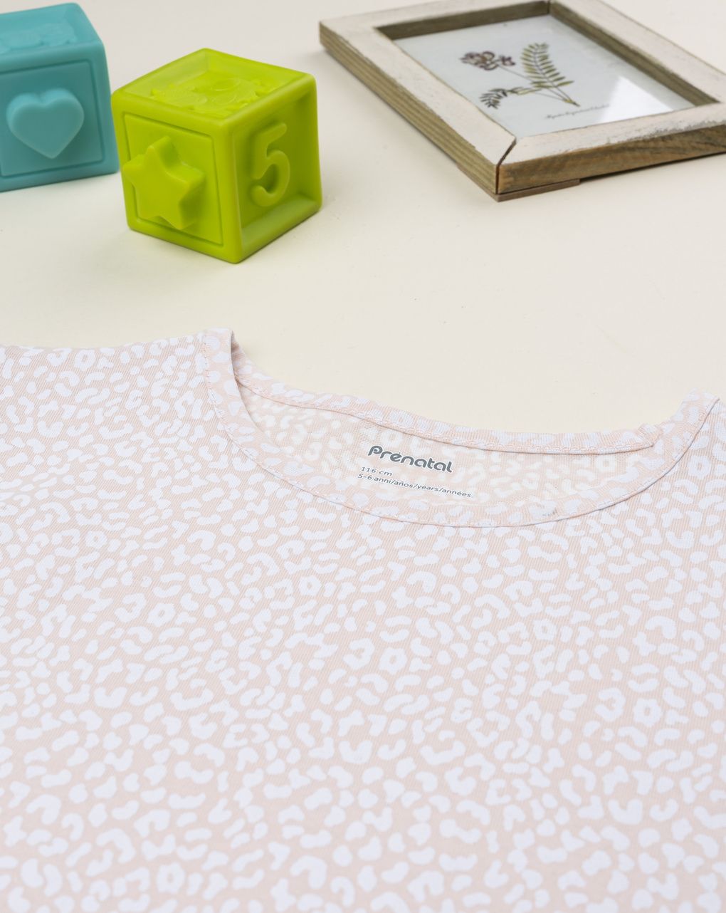 παιδικό t-shirt ροζ animal print για κορίτσι - Prénatal