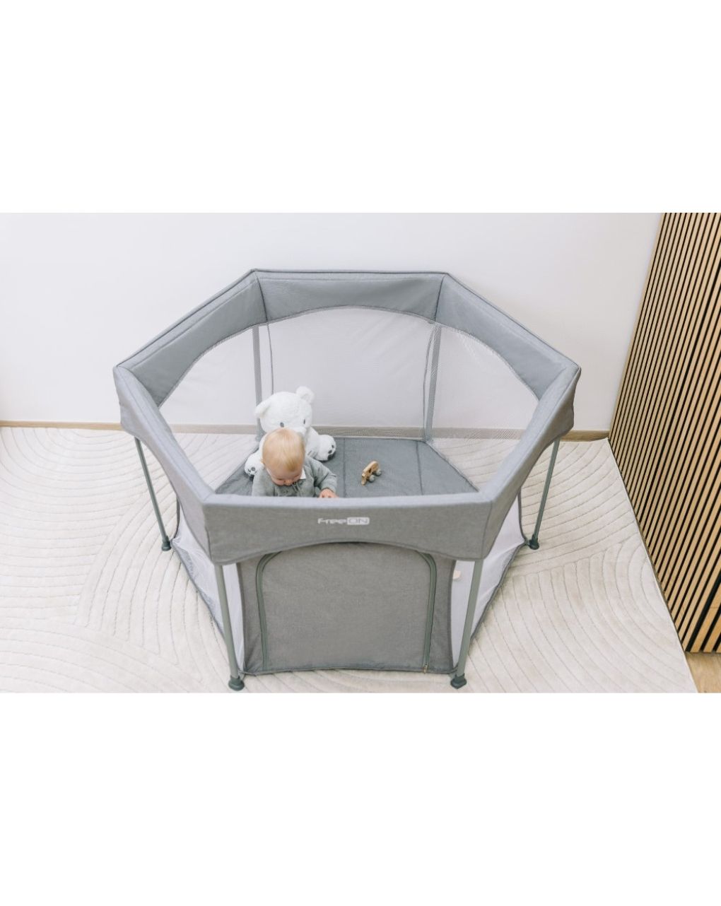 Freeon εξάγωνο πάρκο μωρού playpen hexagon quick folding  88353 - Freeon