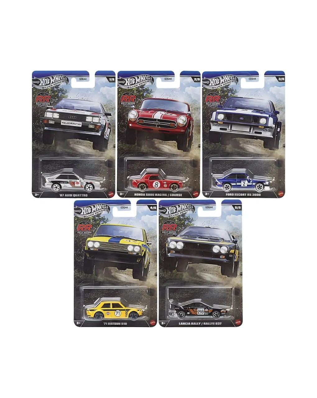 Hot wheels silver series αυτοκινητάκι die-cast rally racers 1:64 jlt21 (διάφορα σχέδια)
