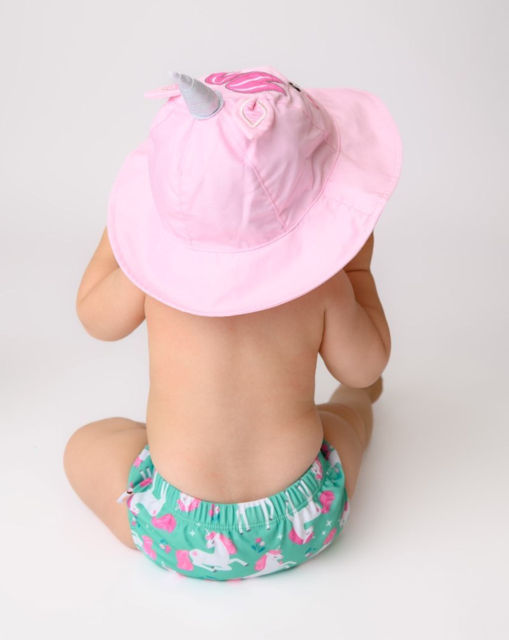 Zoocchini σετ μαγιό και καπέλο upf50+ unity the unicorn 6-24 μηνών zoo12023 - Zoocchini