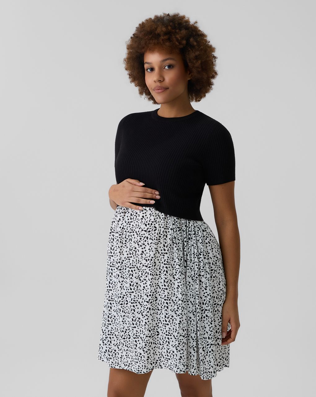 γυναικείο φόρεμα εγκυμοσύνης/θηλασμού animal print - Prénatal