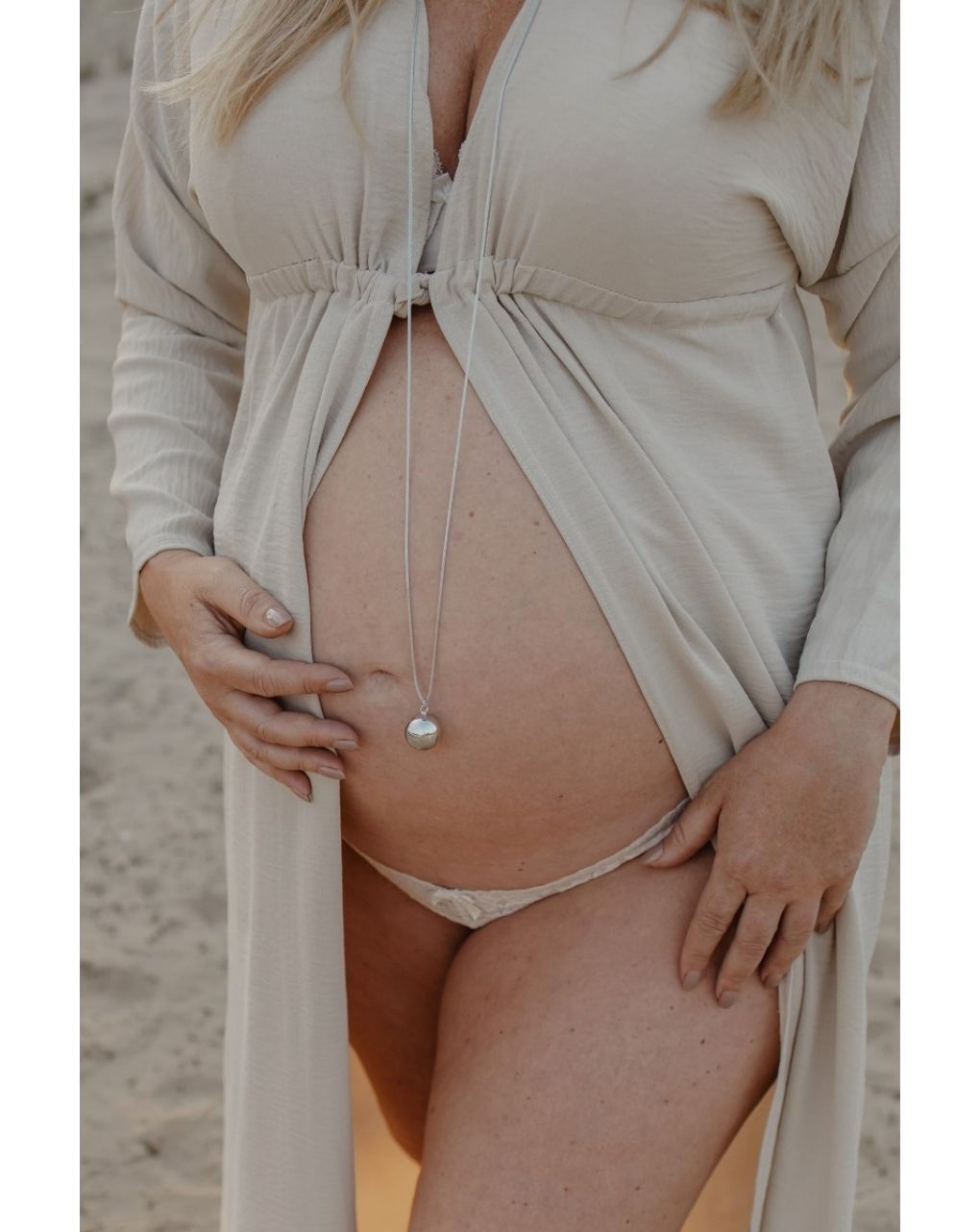 Proud mama μενταγιόν bola sofie silver grey pm-666 - Proud Mama