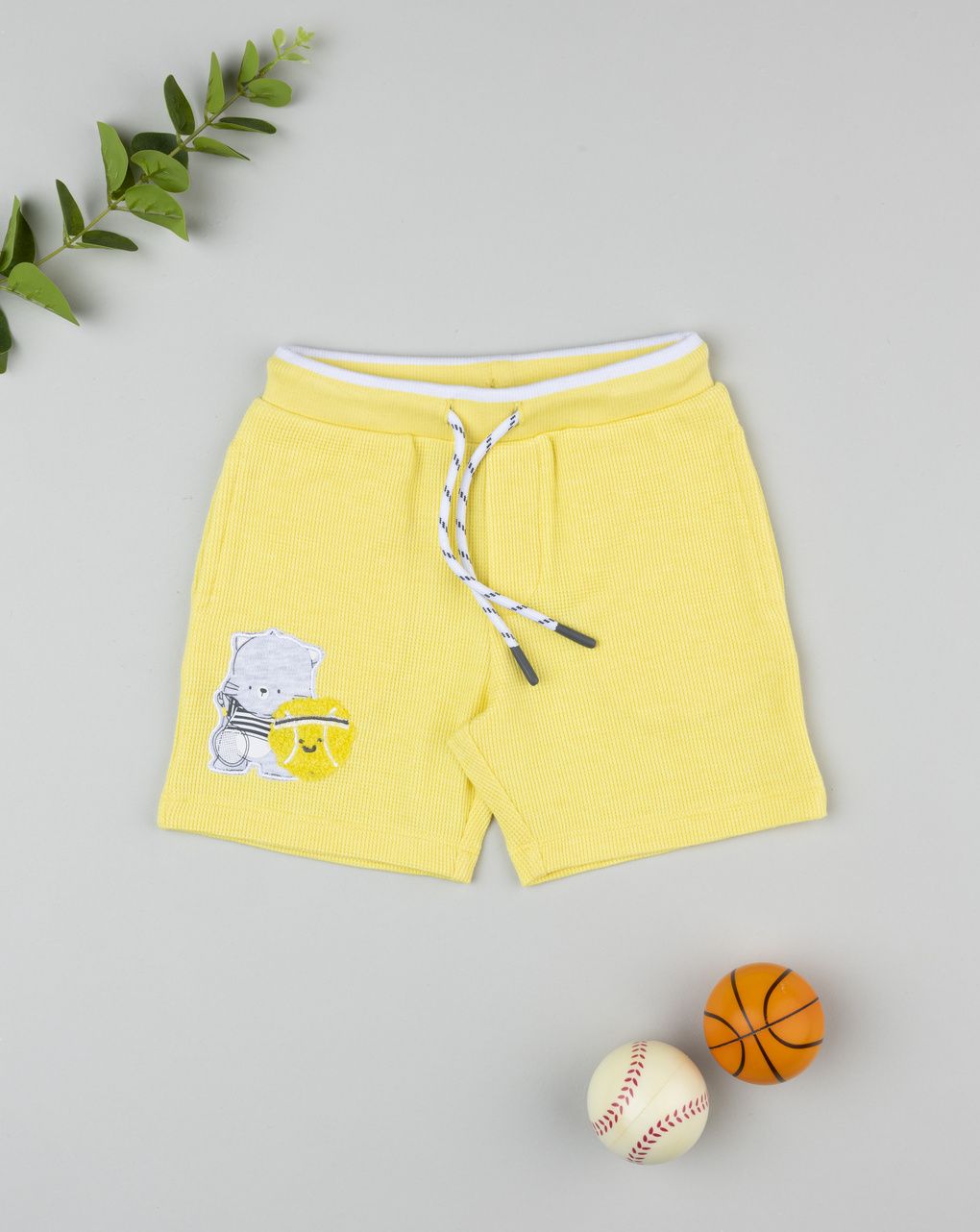 βρεφικό σορτσάκι κίτρινο player για αγόρι