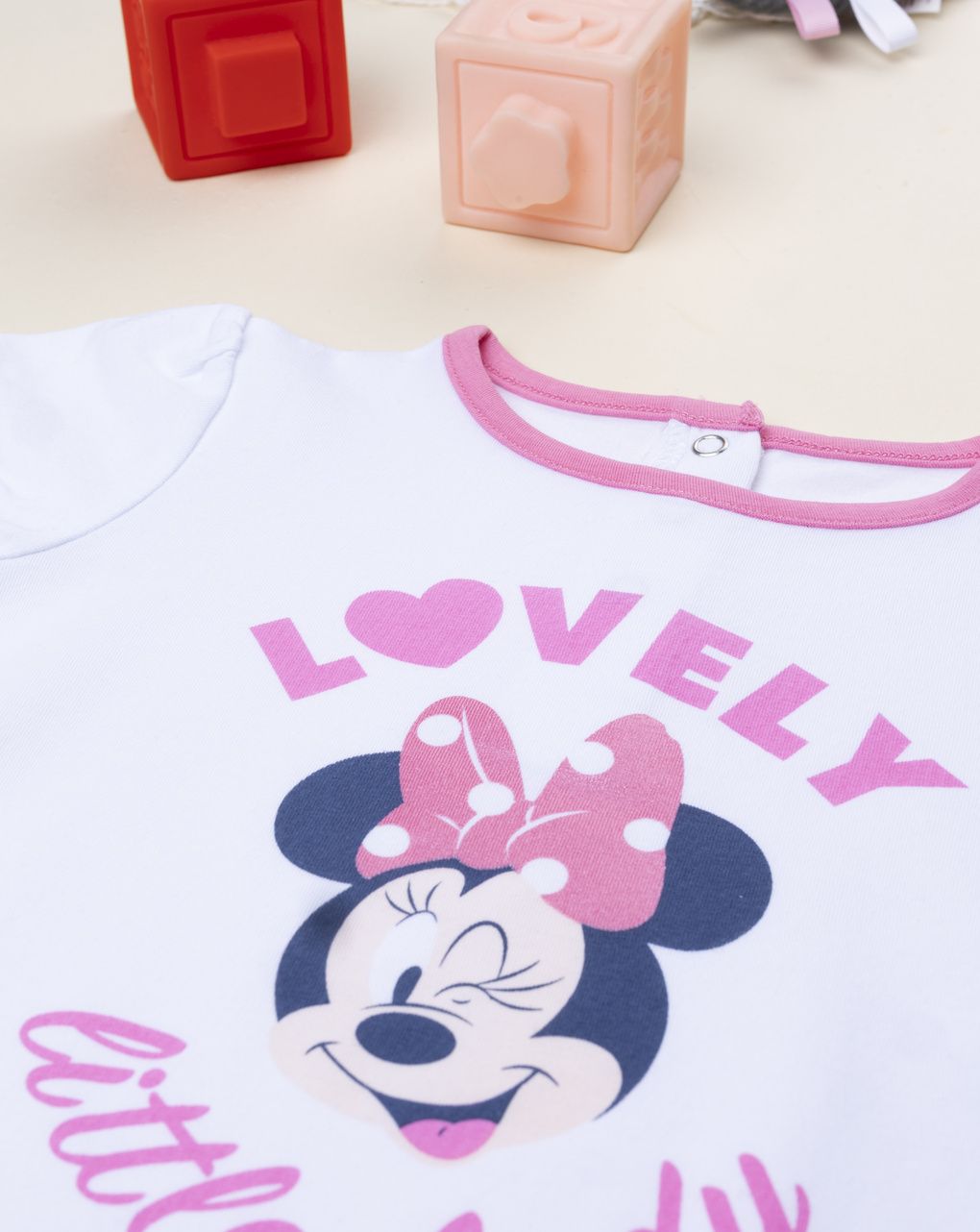 βρεφικό t-shirt λευκό minnie για κορίτσι - Prénatal
