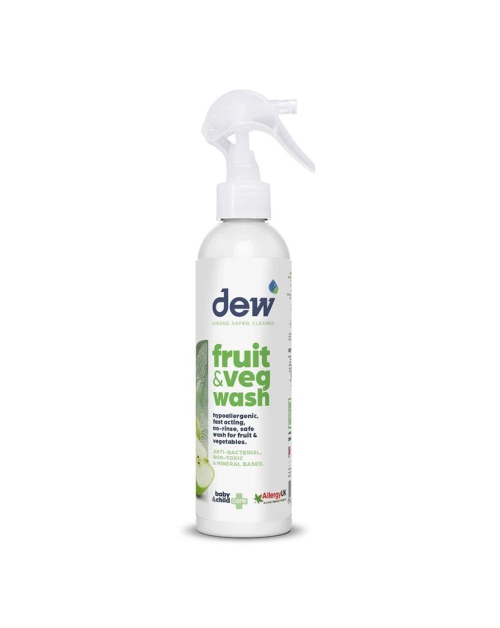 Dew fruit & veg wash απολυμαντικό καθαριστικό spray φρούτων λαχανικών χωρίς τοξικά χημικά 250ml eco/1100900992