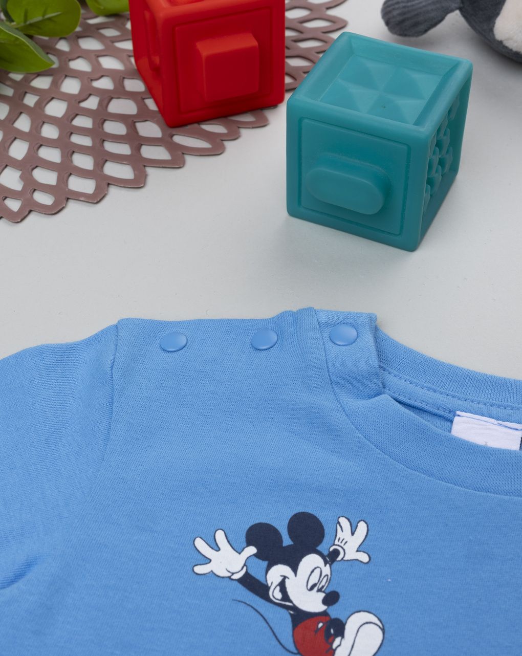 βρεφική πιτζάμα γαλάζια mickey για αγόρι - Prénatal