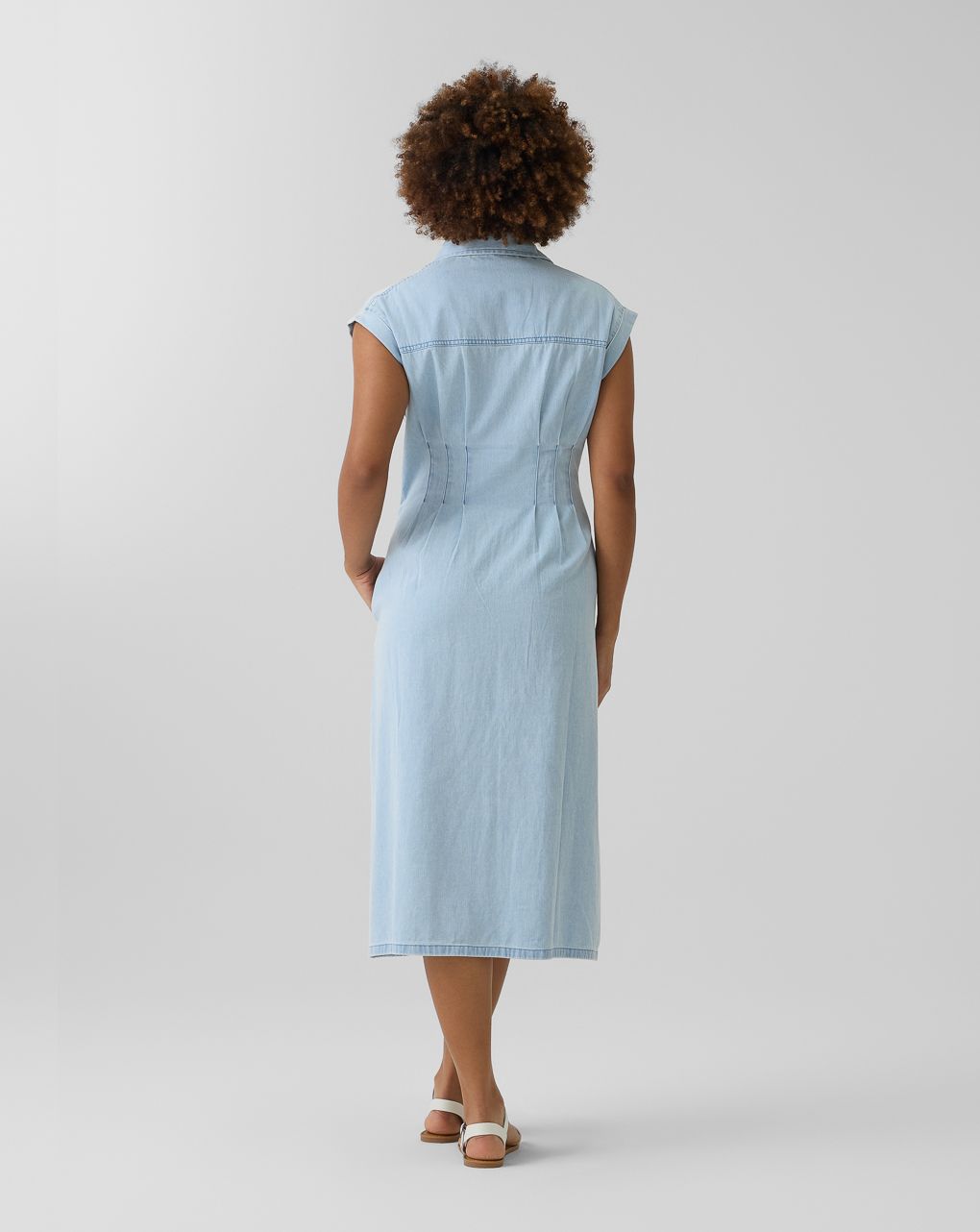 γυναικείο τζιν φόρεμα εγκυμοσύνης/θηλασμού μπλε ανοιχτό - Prénatal