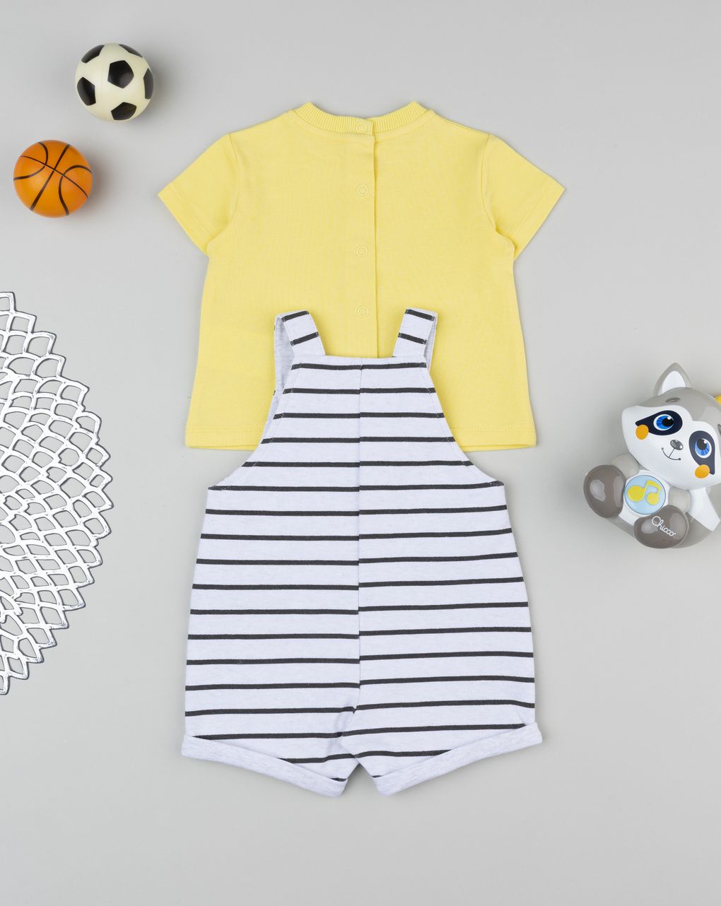 βρεφικό σετ t-shirt και σαλοπέτα basket για αγόρι - Prénatal