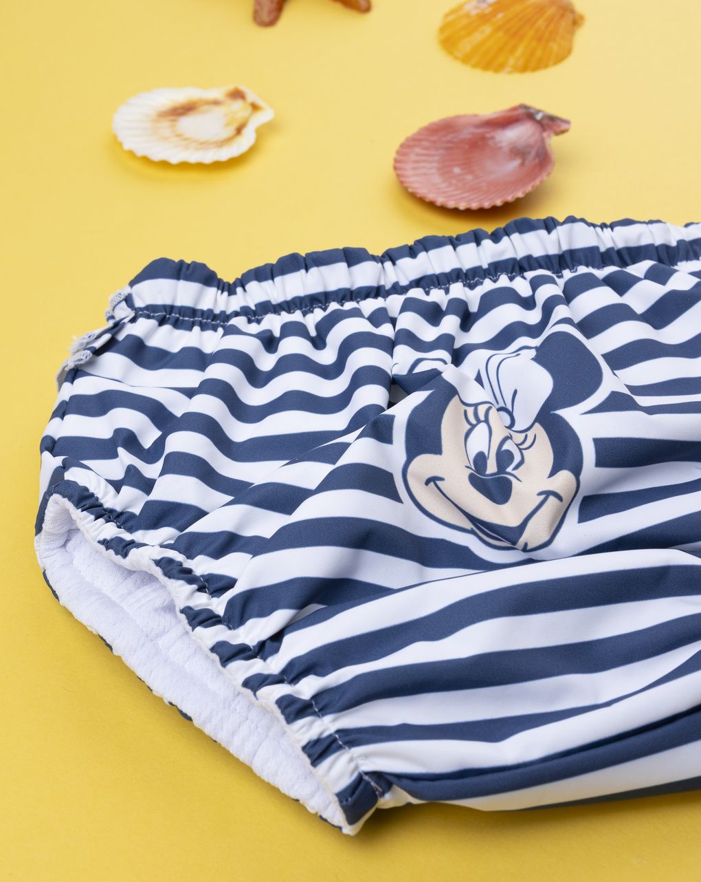 βρεφικό μαγιό πάνα ριγέ μπλε/λευκό minnie για κορίτσι - Prénatal