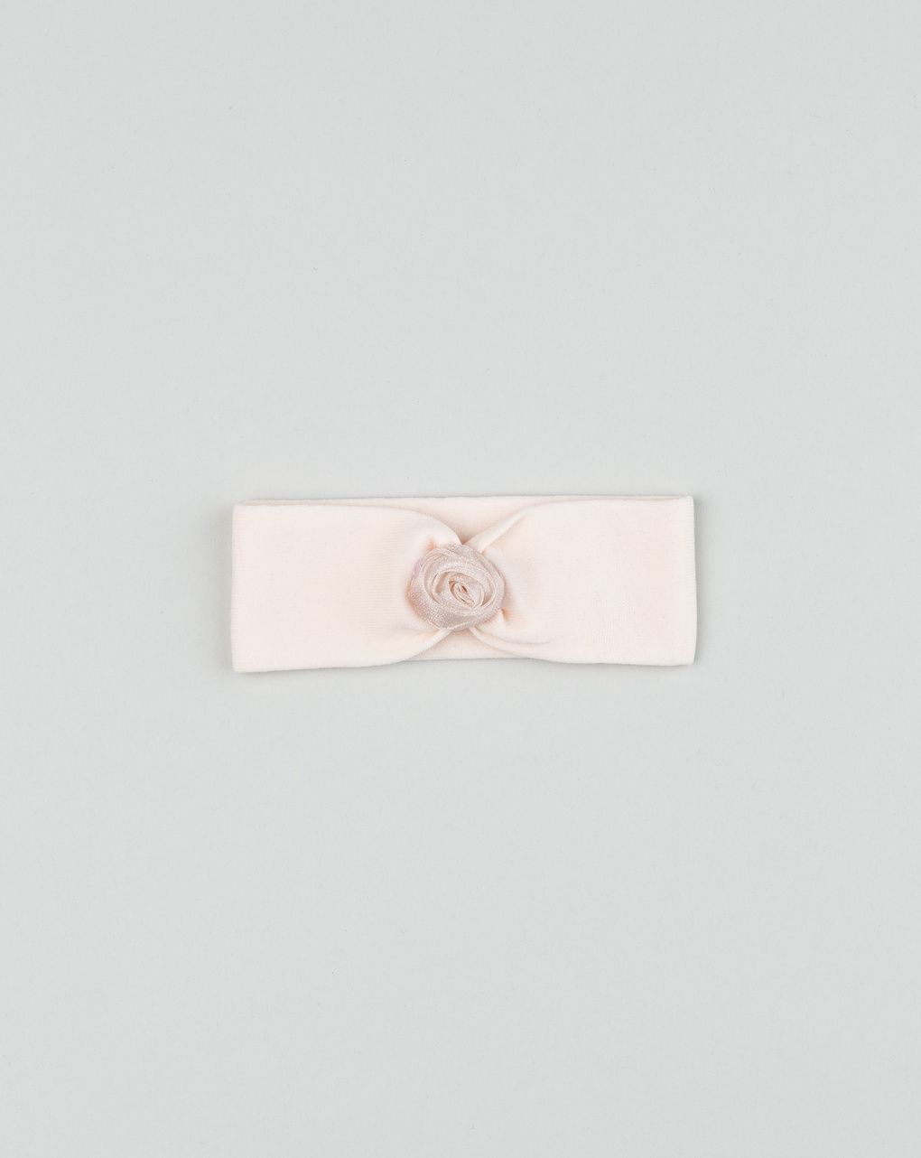 βρεφική κορδέλα μαλλιών ροζ με τριαντάφυλλο για κορίτσι