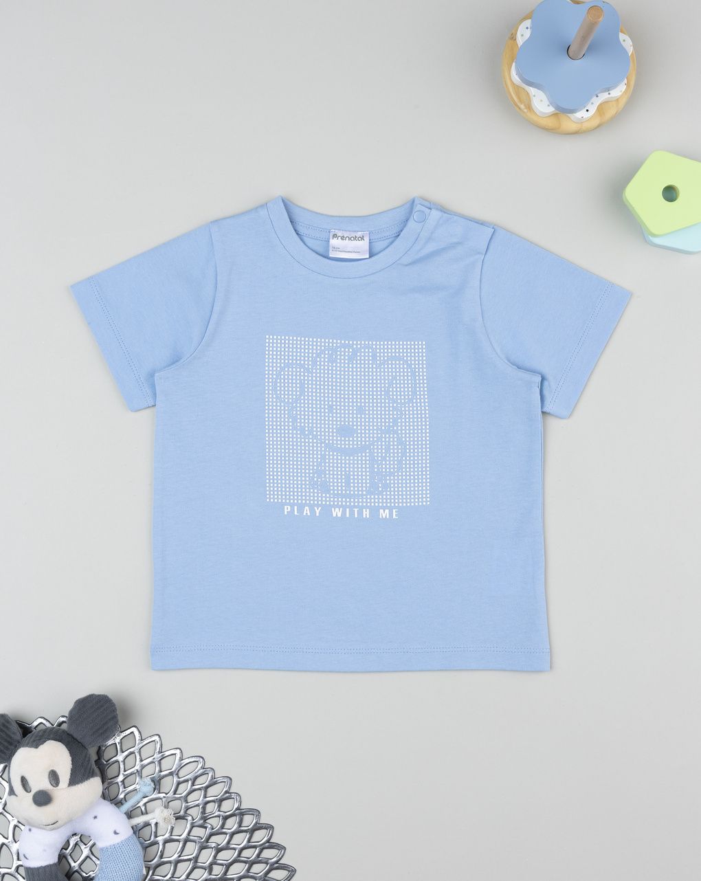 βρεφικό t-shirt γαλάζιο play για αγόρι - Prénatal