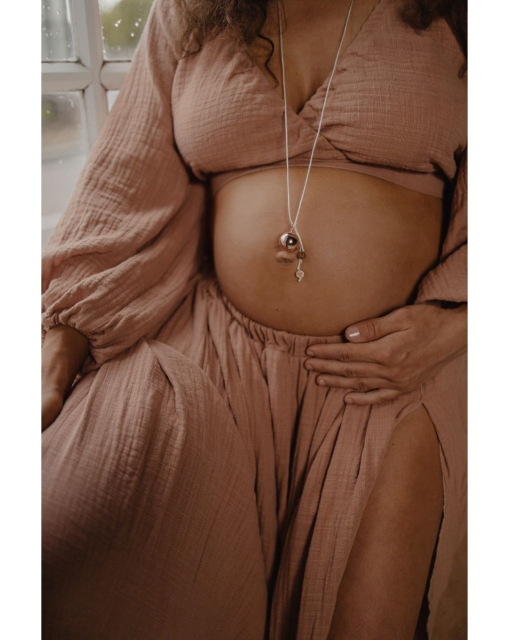 Proud mama μενταγιόν bola sofie rose gold πατουσάκια pm-671 - Proud Mama