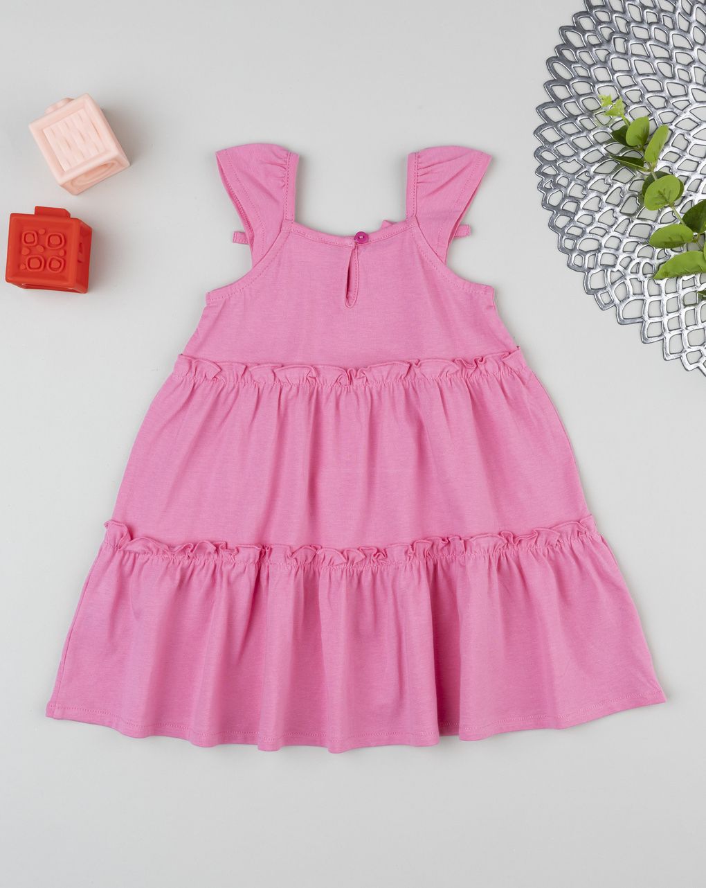 βρεφικό φόρεμα ροζ με φράουλες για κορίτσι - Prénatal