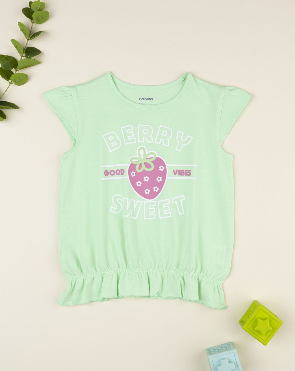 παιδικό t-shirt πράσινο berry sweet για κορίτσι