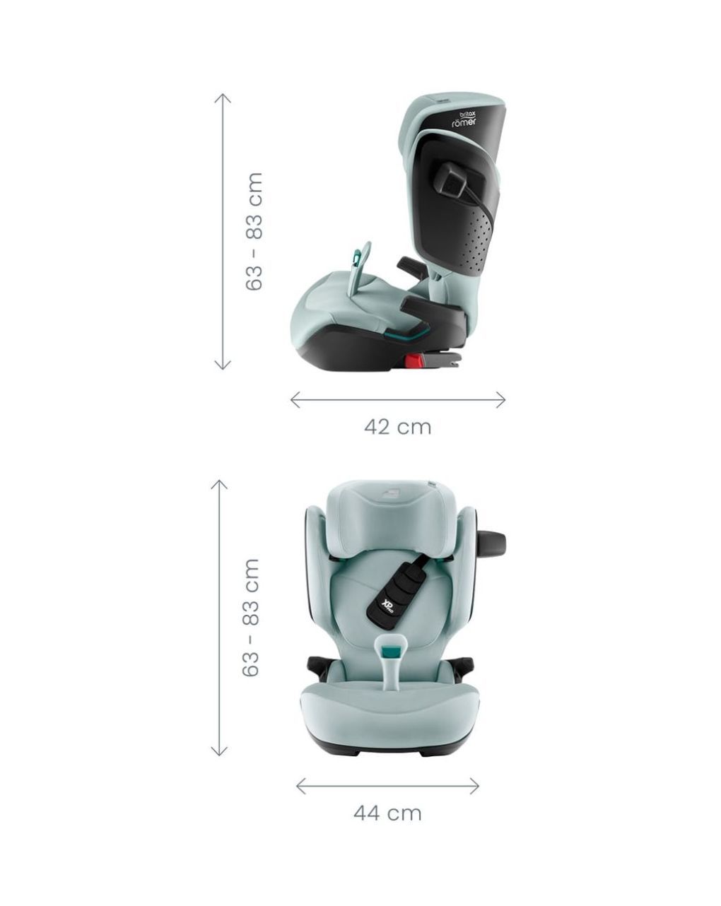 Britax romer κάθισμα αυτοκινήτου kidfix pro style i-size (100-150cm) mineral grey br-3003035-02 - Britax/Romer