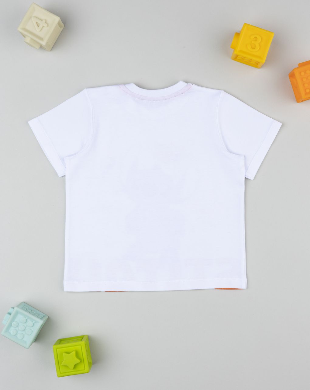 βρεφικό t-shirt λευκό stitch για αγόρι - Prénatal