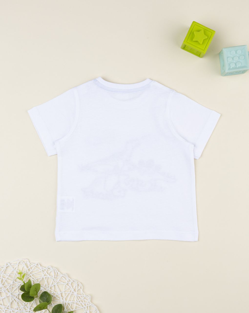 βρεφικό t-shirt λευκό dinos για αγόρι - Prénatal