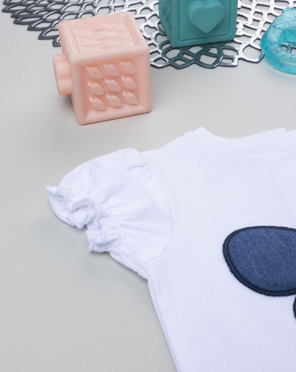 βρεφικό κορμάκι λευκό με πεταλούδα για κορίτσι - Prénatal