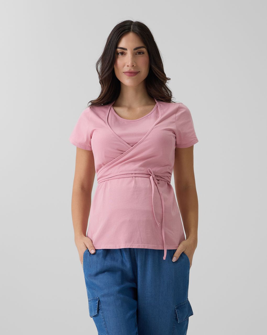 γυναικείο τζιν παντελόνι εγκυμοσύνης μπλε lyocell - Prénatal