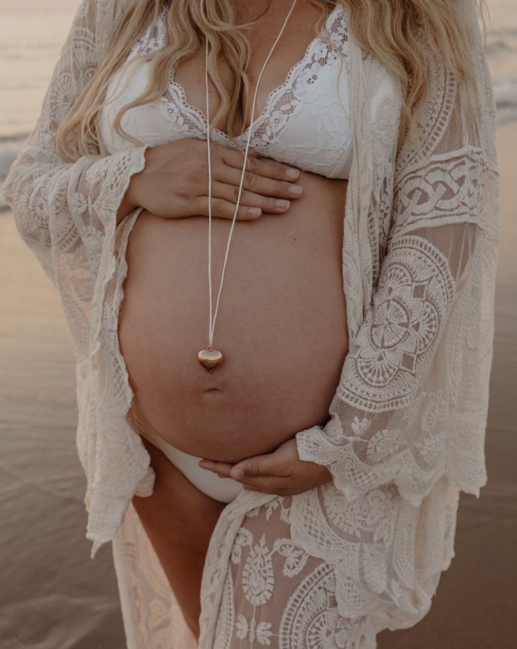 Proud mama μενταγιόν bola sofie rose gold καρδιά pm-670 - Proud Mama