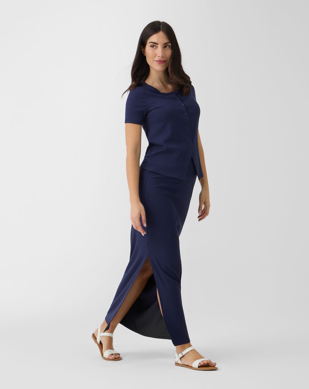 γυναικεία φούστα εγκυμοσύνης ριμπ μπλε