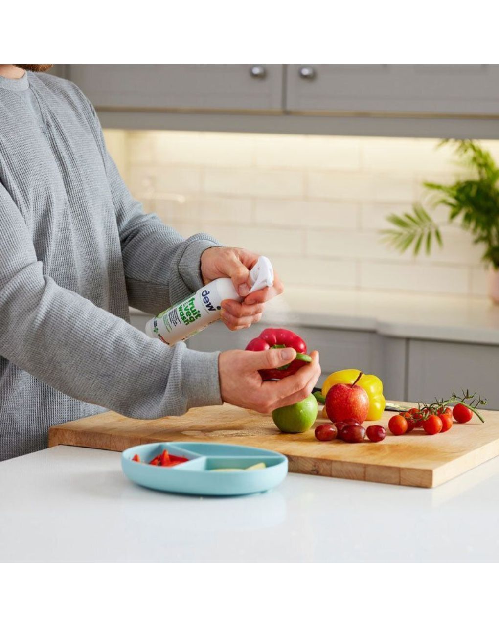 Dew fruit & veg wash απολυμαντικό καθαριστικό spray φρούτων λαχανικών χωρίς τοξικά χημικά 250ml eco/1100900992 - Dew