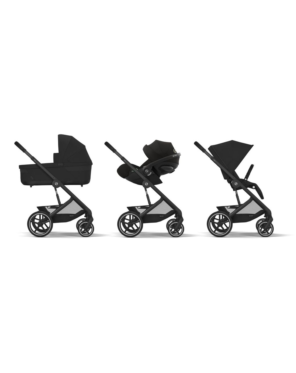 Cybex σύστημα μεταφοράς balios s lux 3 in 1 ts cloud g moon black