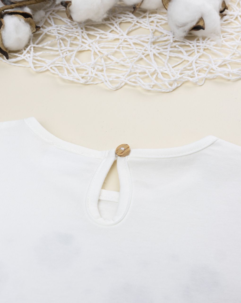 παιδικό t-shirt λευκό με λουλούδια για κορίτσι - Prénatal