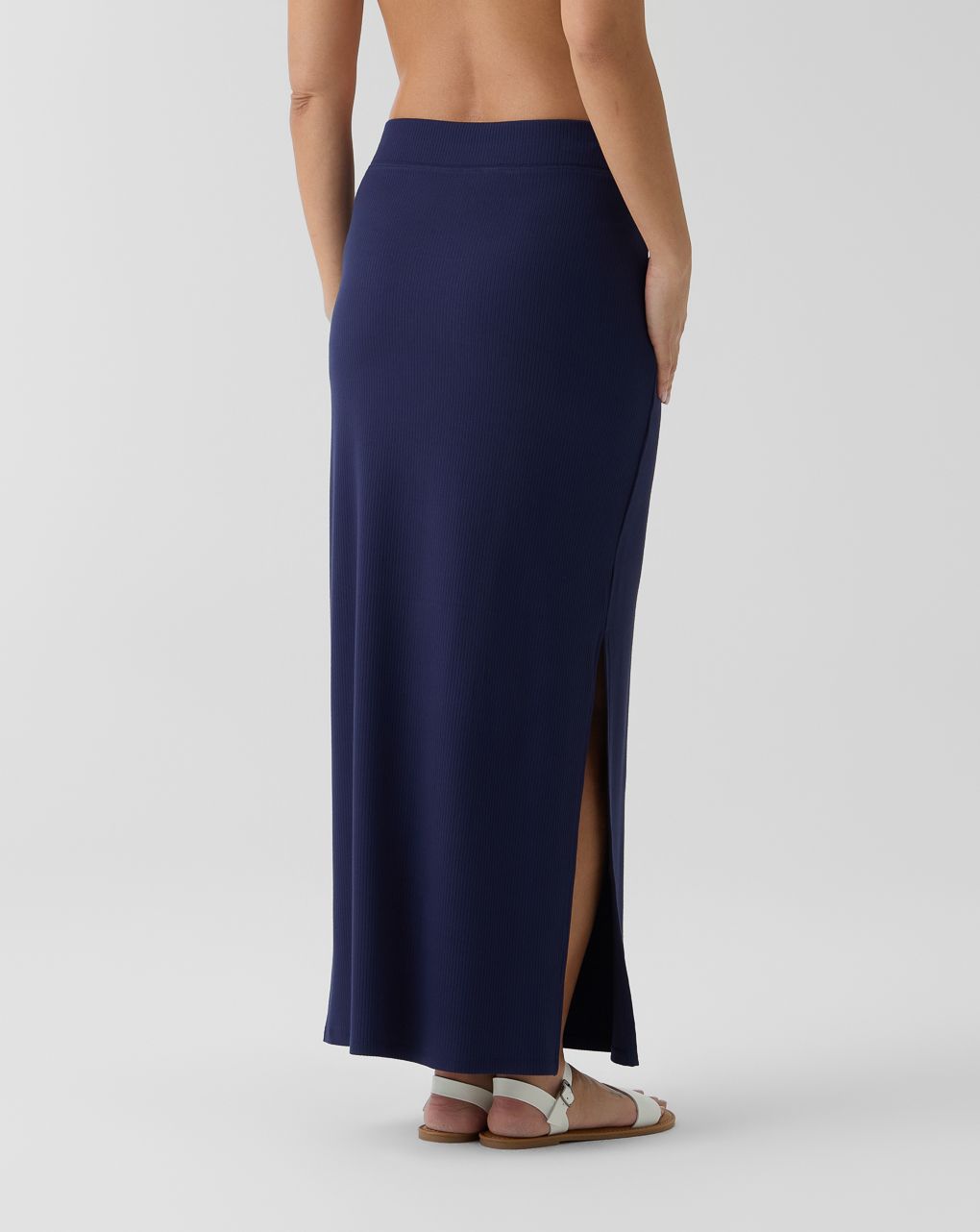 γυναικεία φούστα εγκυμοσύνης ριμπ μπλε - Prénatal