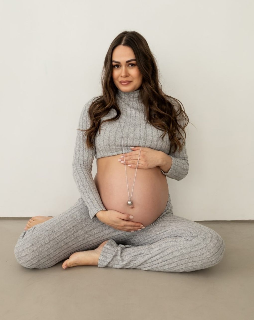 Proud mama μενταγιόν bola sofie silver grey pm-666 - Proud Mama