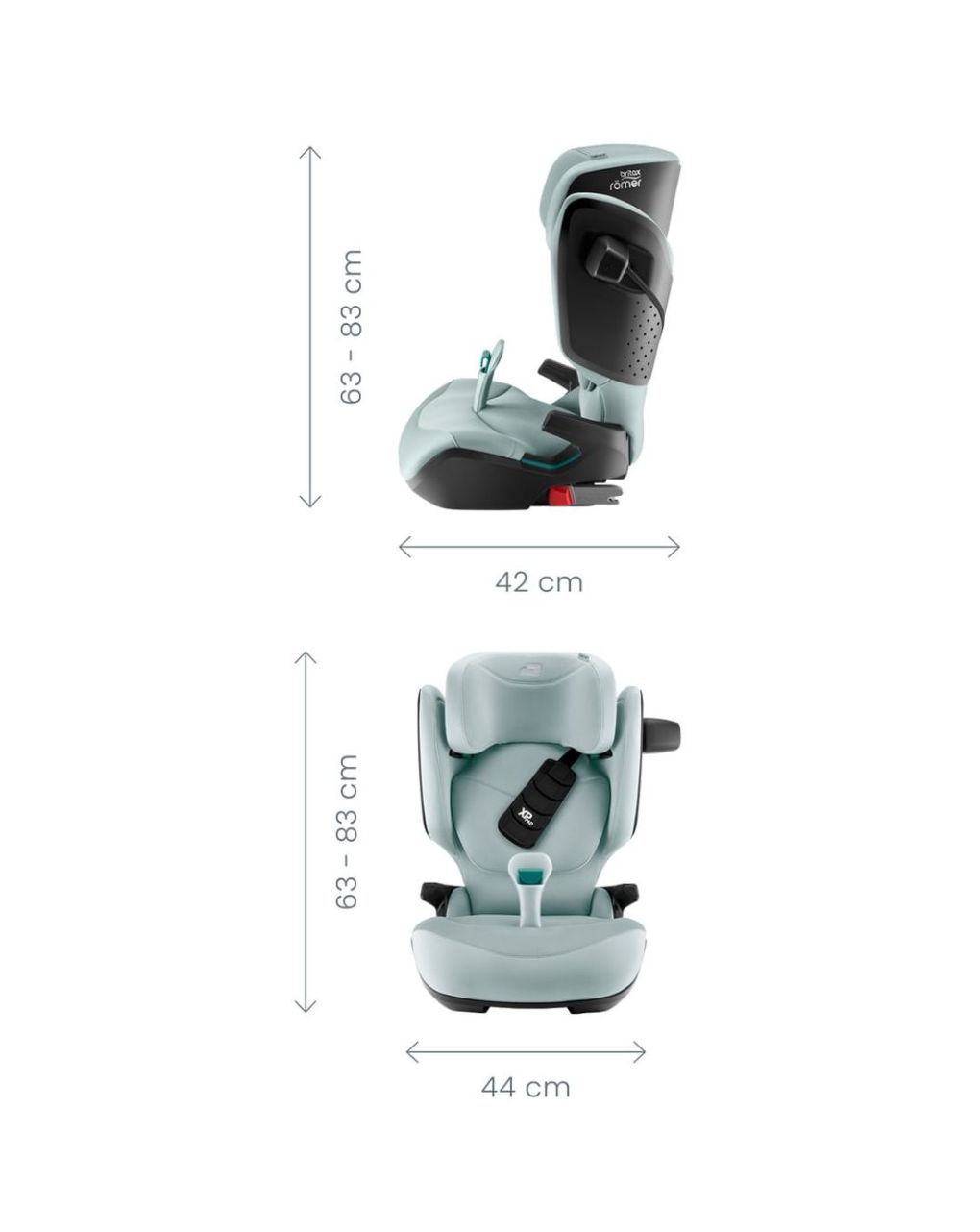 Britax romer κάθισμα αυτοκινήτου kidfix pro style i-size (100-150cm) carbon black br-3003035-01 - Britax/Romer
