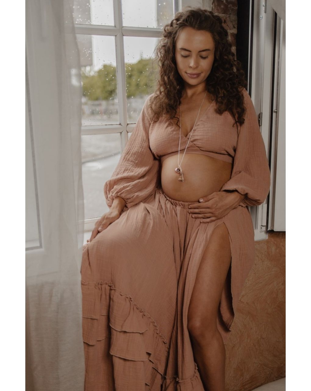 Proud mama μενταγιόν bola sofie rose gold πατουσάκια pm-671 - Proud Mama