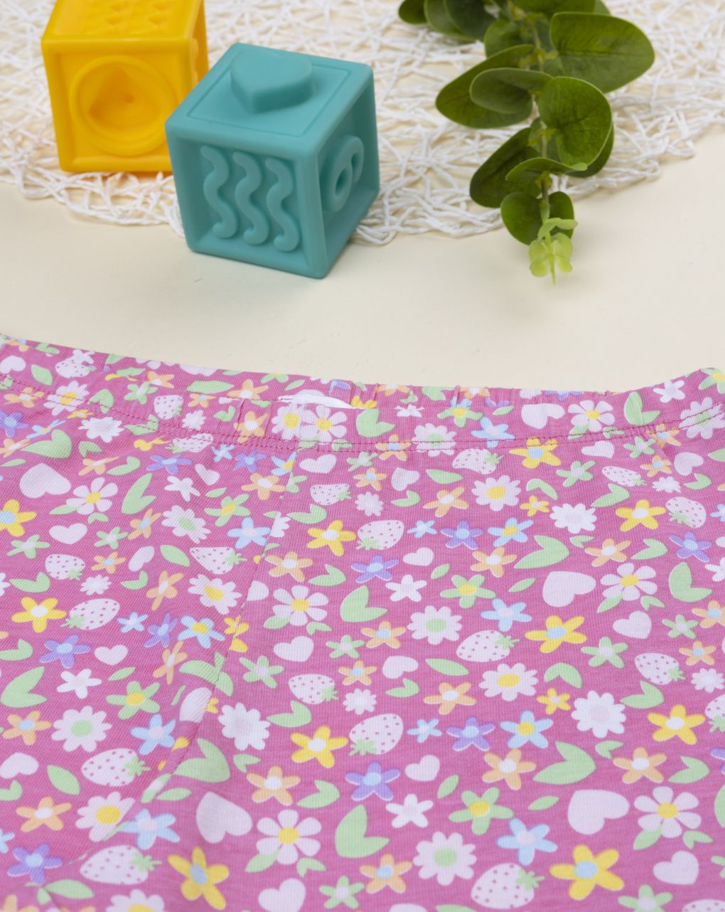 παιδικό κολάν ροζ φλοράλ για κορίτσι - Prénatal