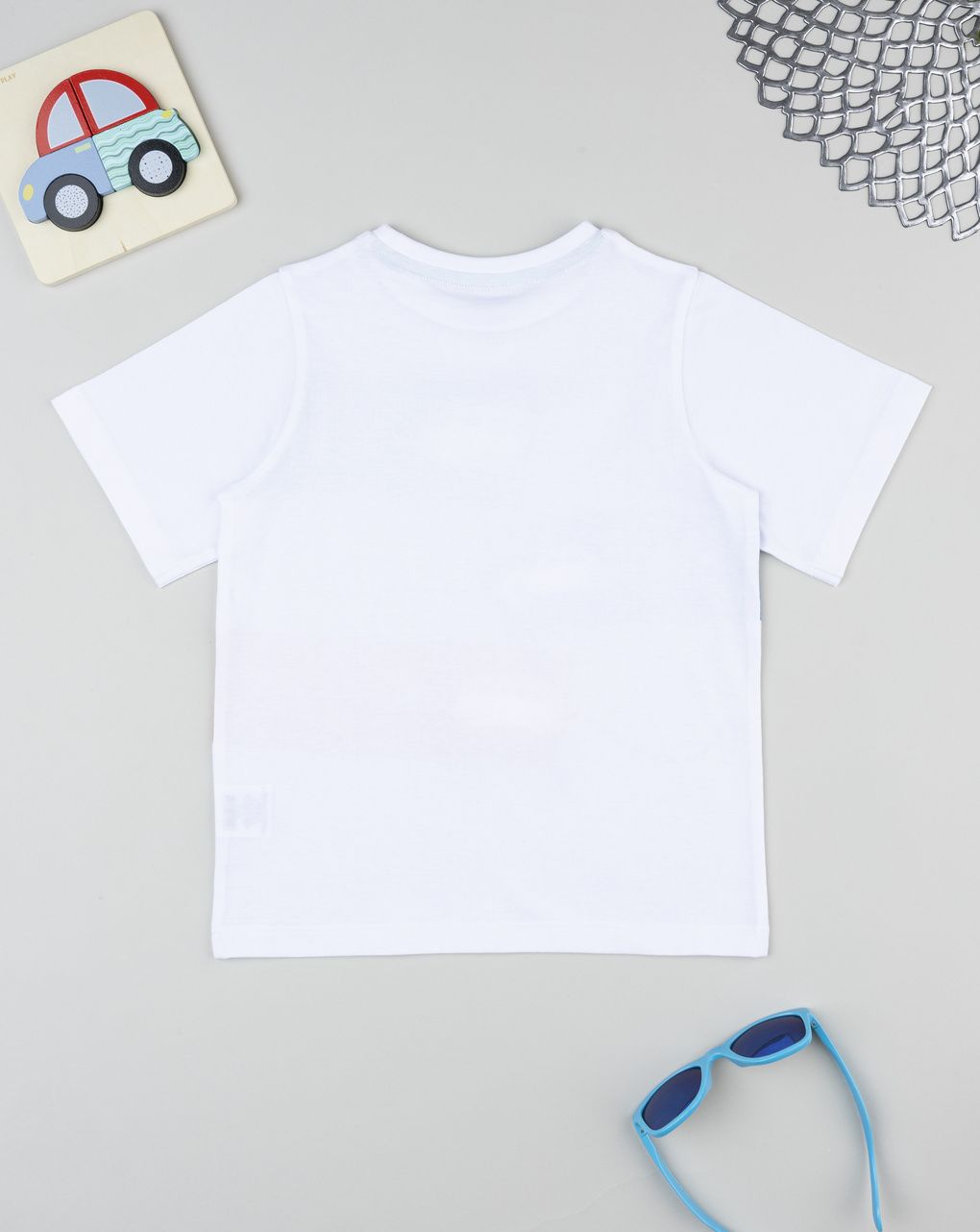 παιδικό t-shirt λευκό good vibes only για αγόρι - Prénatal