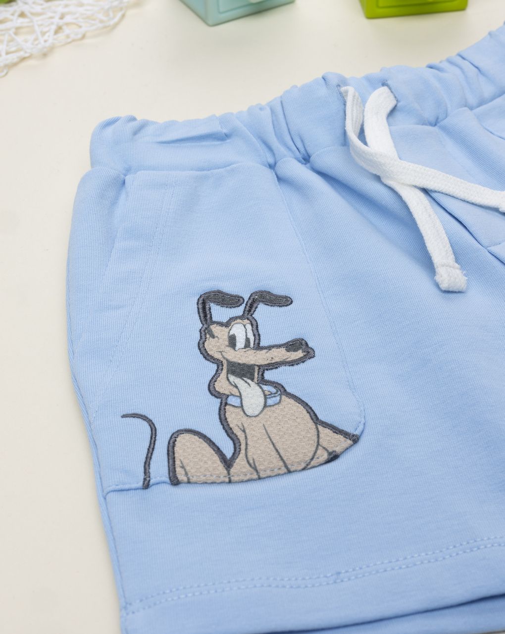 βρεφικό σορτσάκι γαλάζιο mickey για αγόρι - Prénatal