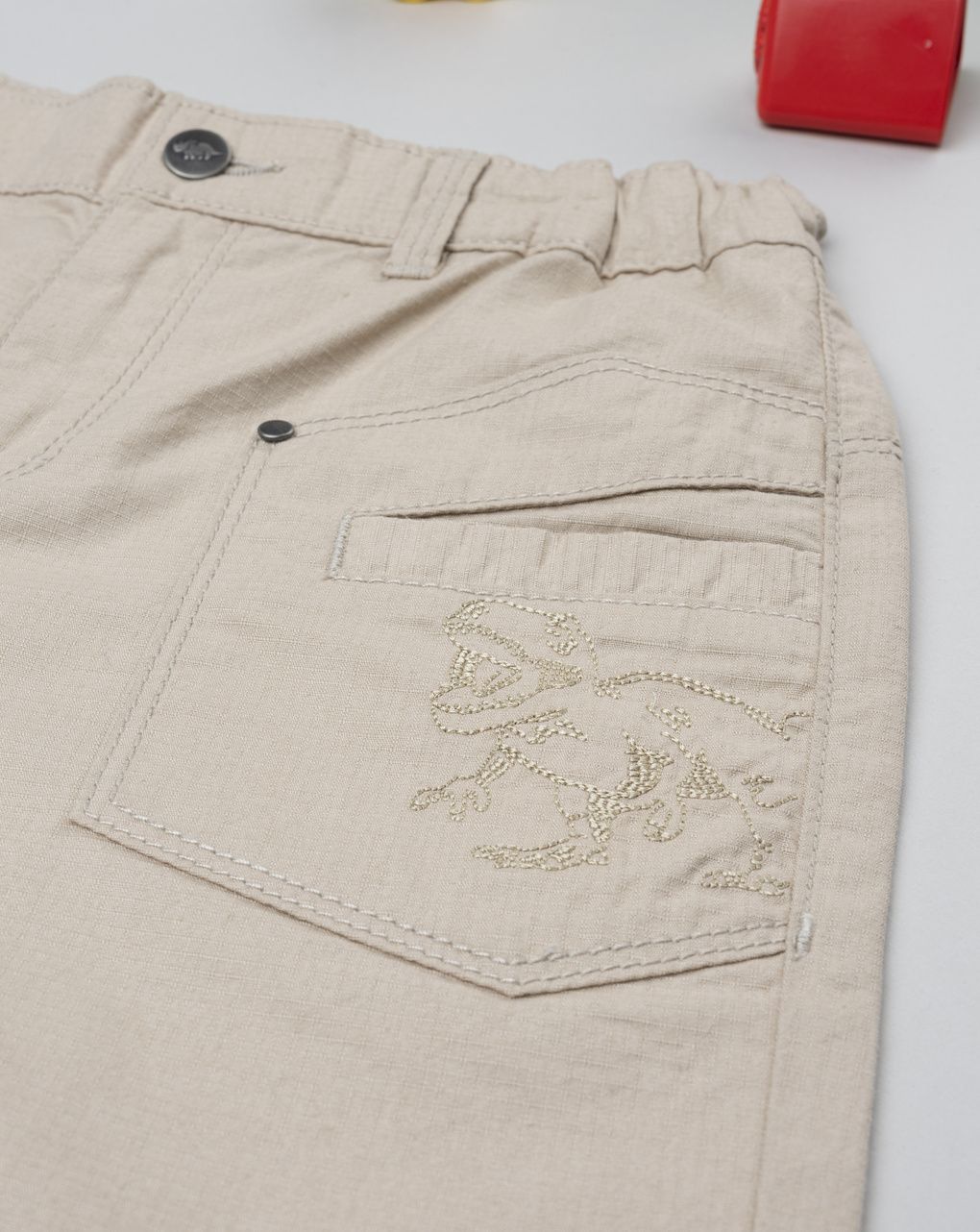 παιδικό σορτσάκι μπεζ dino για αγόρι - Prénatal