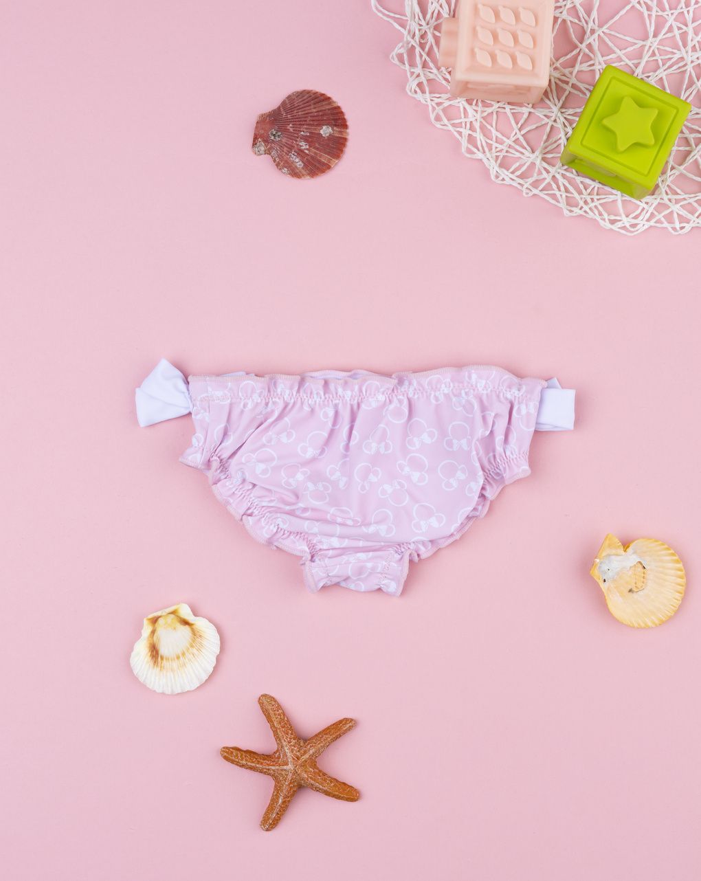 βρεφικό μαγιό σλιπ ροζ minnie για κορίτσι - Prénatal