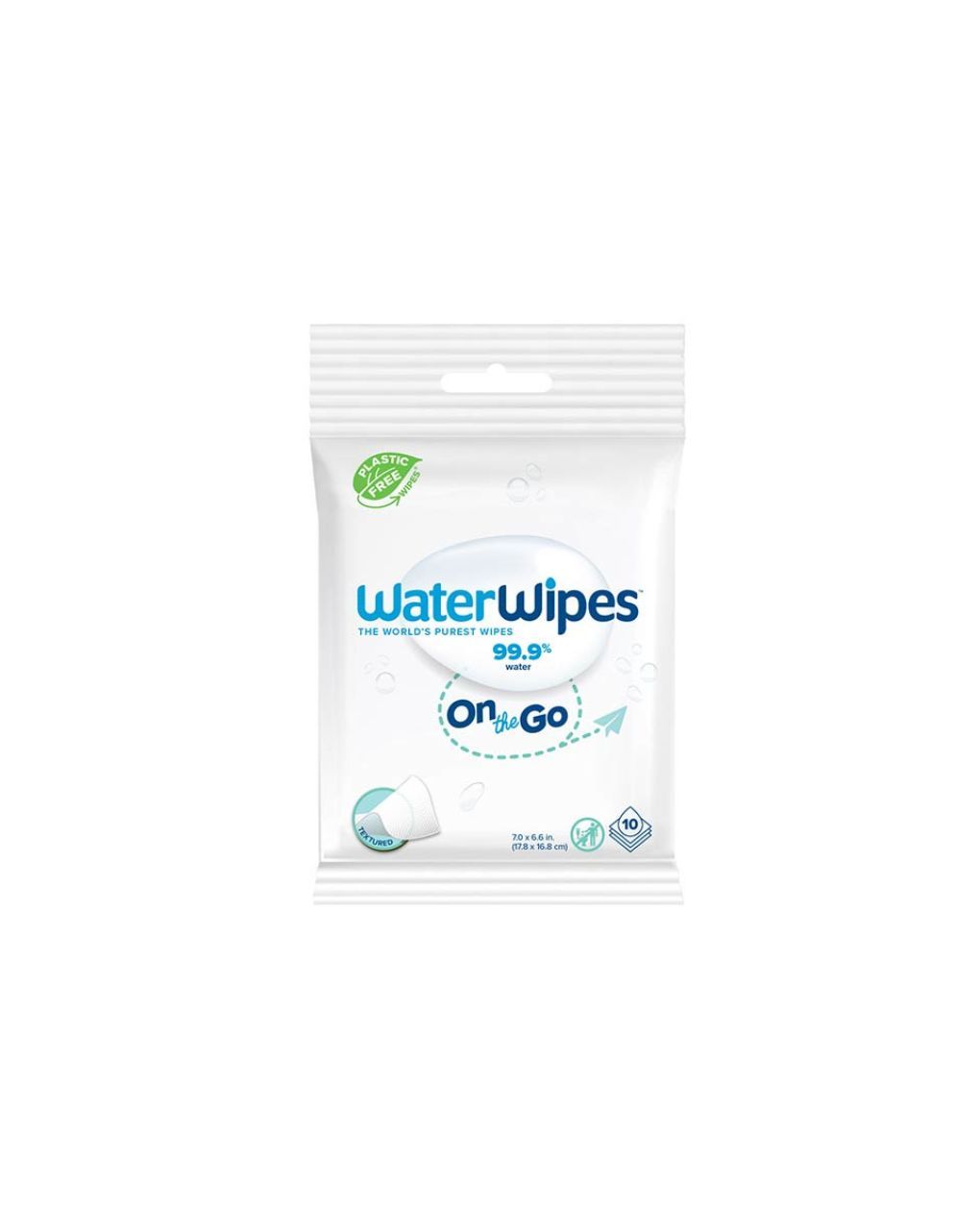 Waterwipes βιοδιασπώμενα μωρομάντηλα on the go 10τμχ ib/20000010