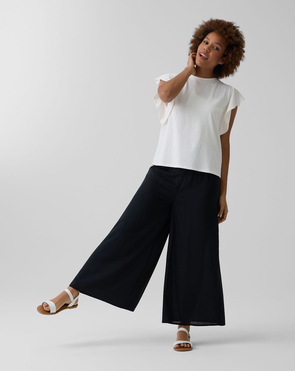 γυναικείο t-shirt εγκυμοσύνης/θηλασμού λευκό με βολάν