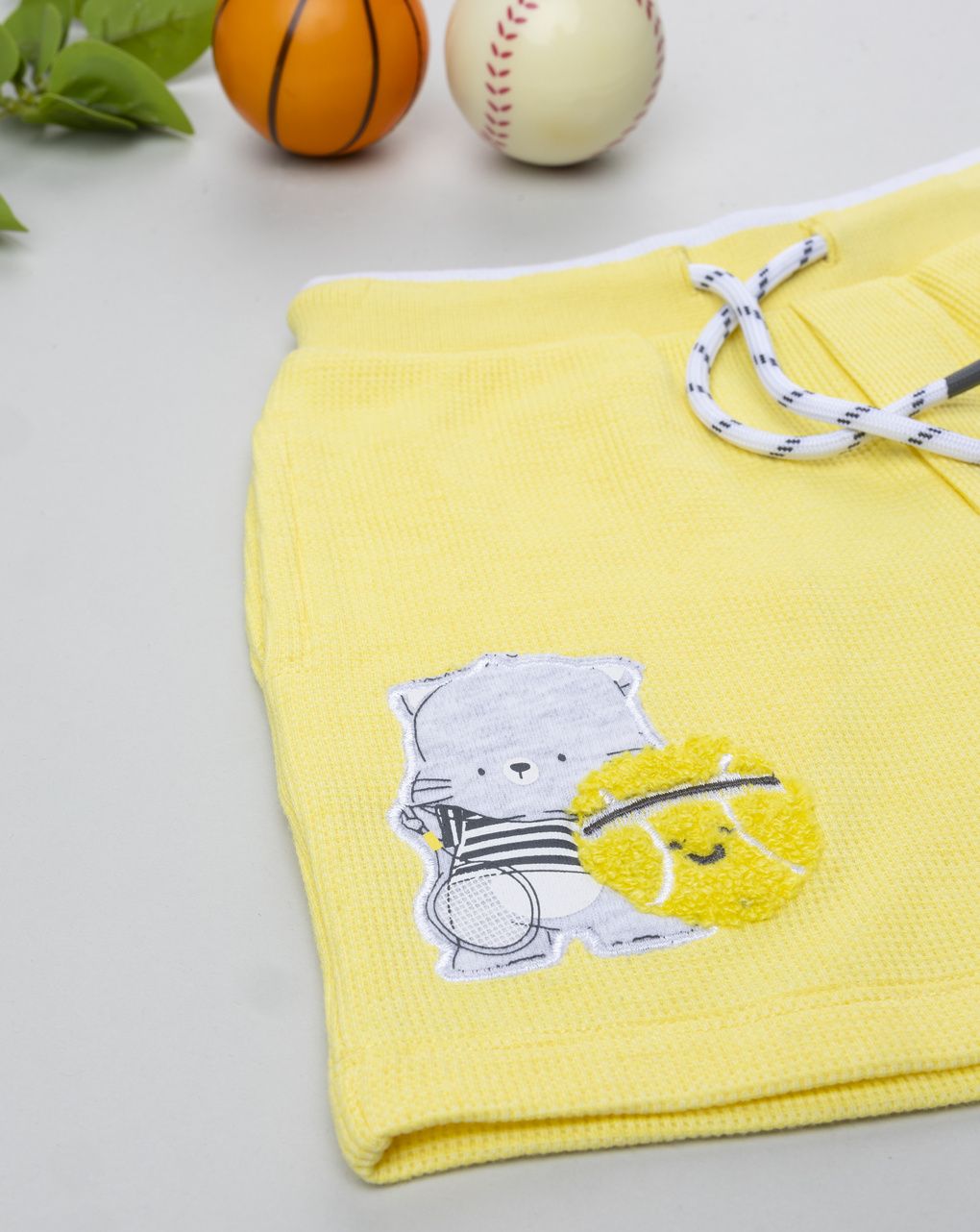 βρεφικό σορτσάκι κίτρινο player για αγόρι - Prénatal