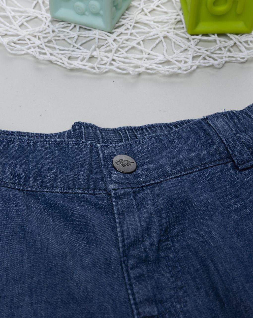 παιδική τζιν βερμούδα dino για αγόρι - Prénatal