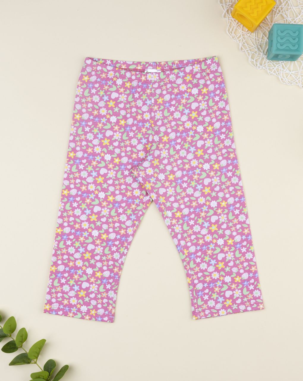 παιδικό κολάν ροζ φλοράλ για κορίτσι