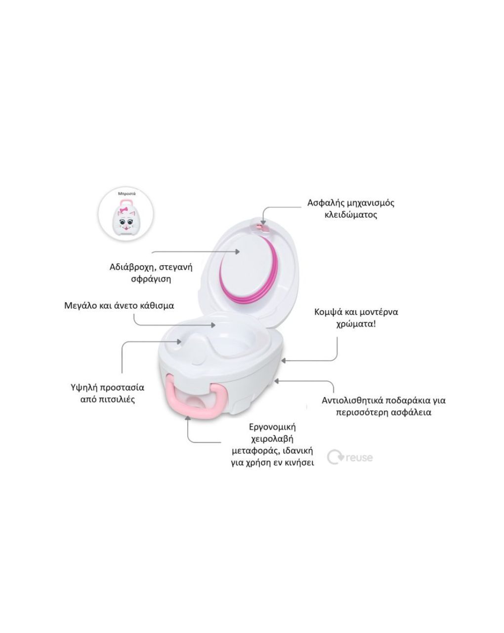 My carry potty φορητό γιογιό cat mcp-ca - My Carry Potty